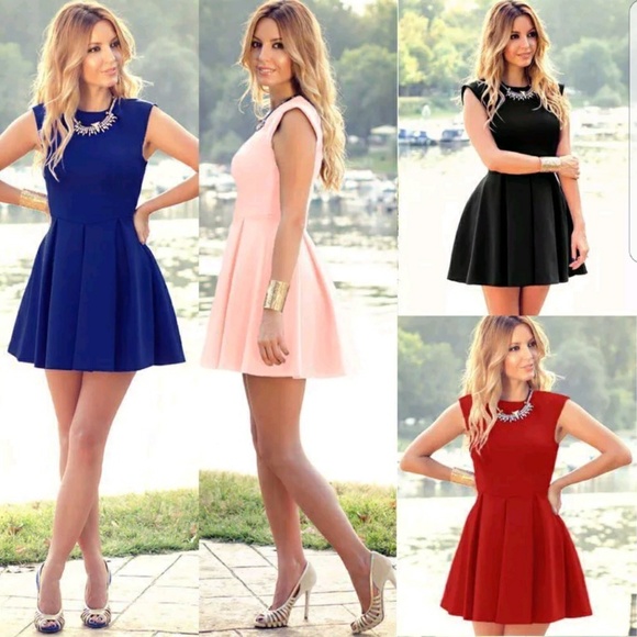 BLACK SLEEVELESS MINI DRESS - Picture 2 of 5